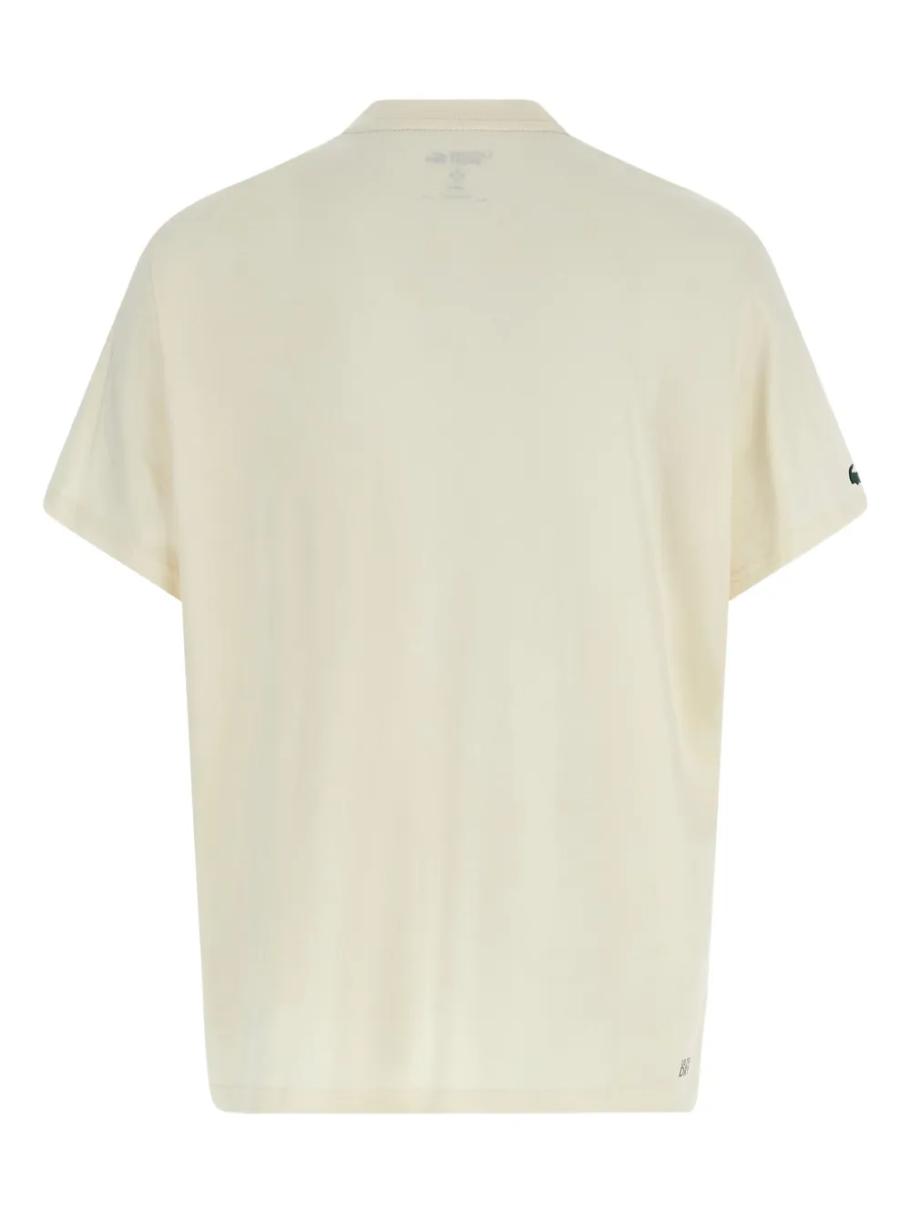 Lacoste X Daniil Medvedev Crocodile-print Crewneck T-shirt In White