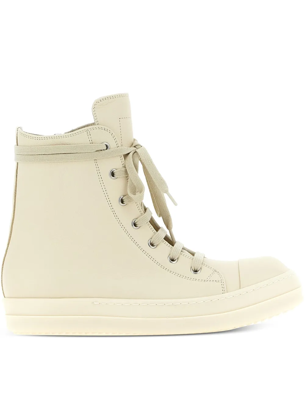 Rick Owens lace-up zipped sneakers | White | Image 1