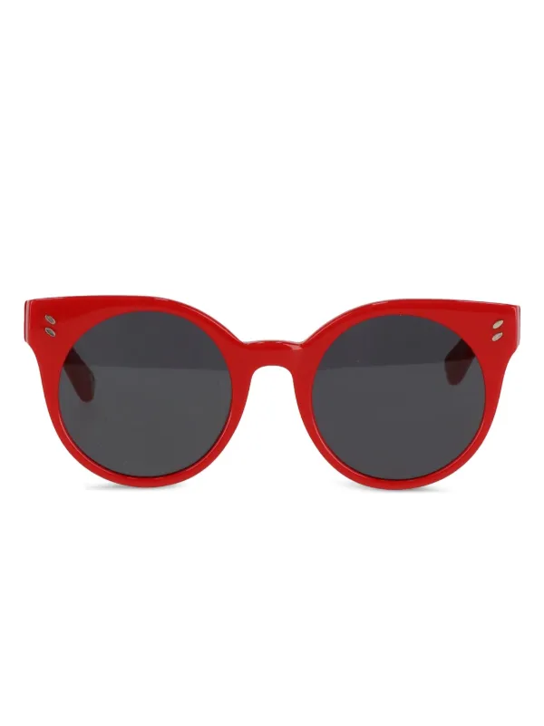 Stella McCartney Kids Occhiali Da Sole Tondi Rosso FARFETCH IT