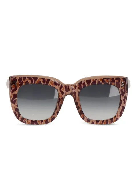 Stella McCartney leopard-print square-frame sunglasses