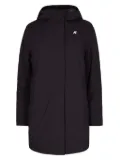 K-Way Sophie hooded logo-patch jacket - Black