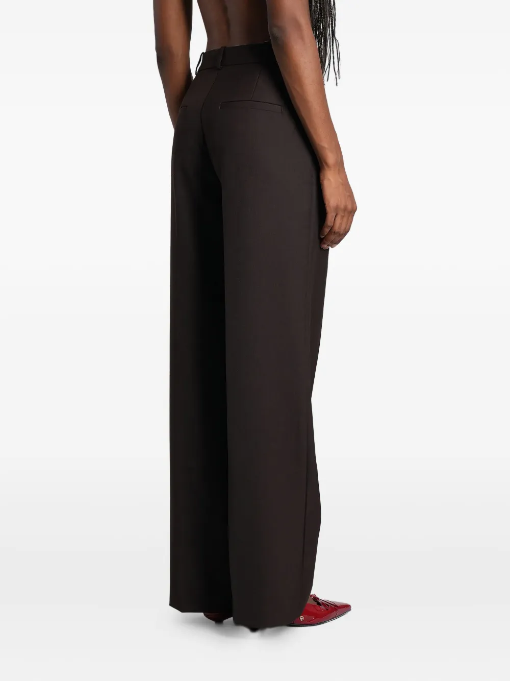 Anine Bing Tailored Trousers In Brown