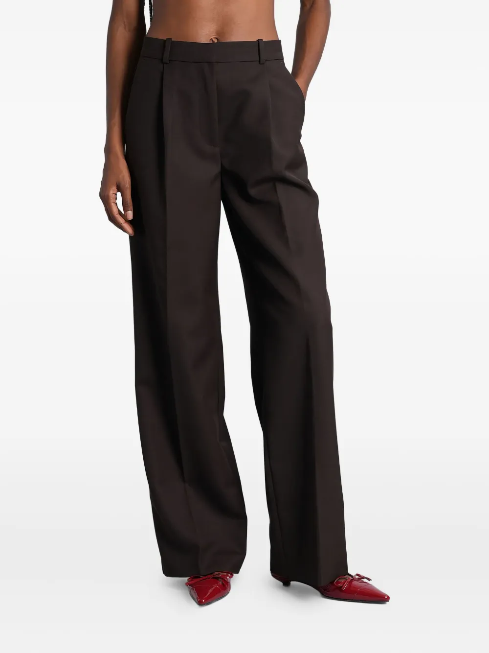 ANINE BING tailored trousers | Brown | Image 1
