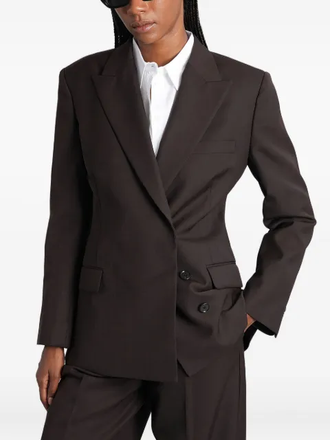 ANINE BING double-breasted wool blazer 