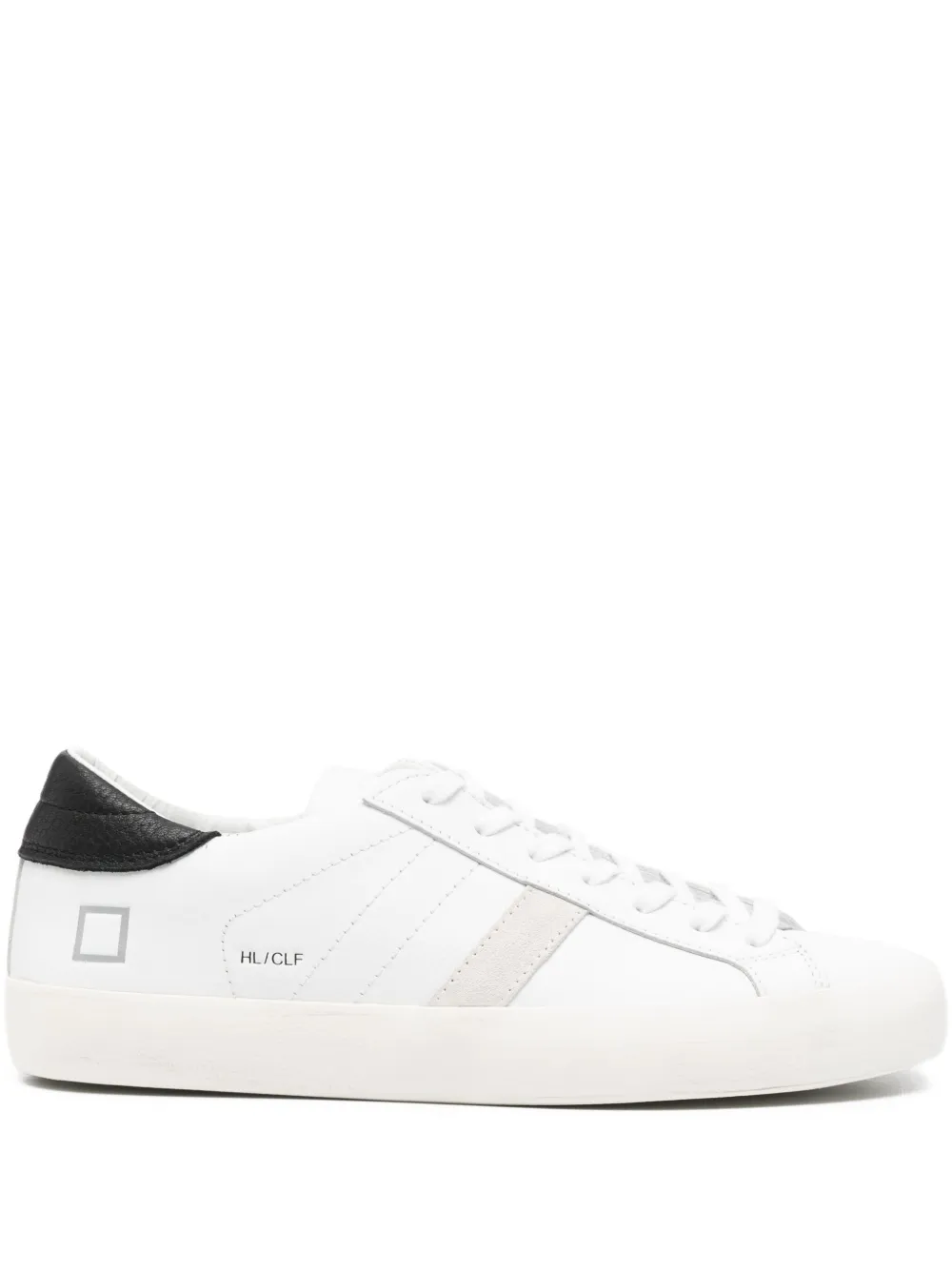 Date Leather Sneakers In White