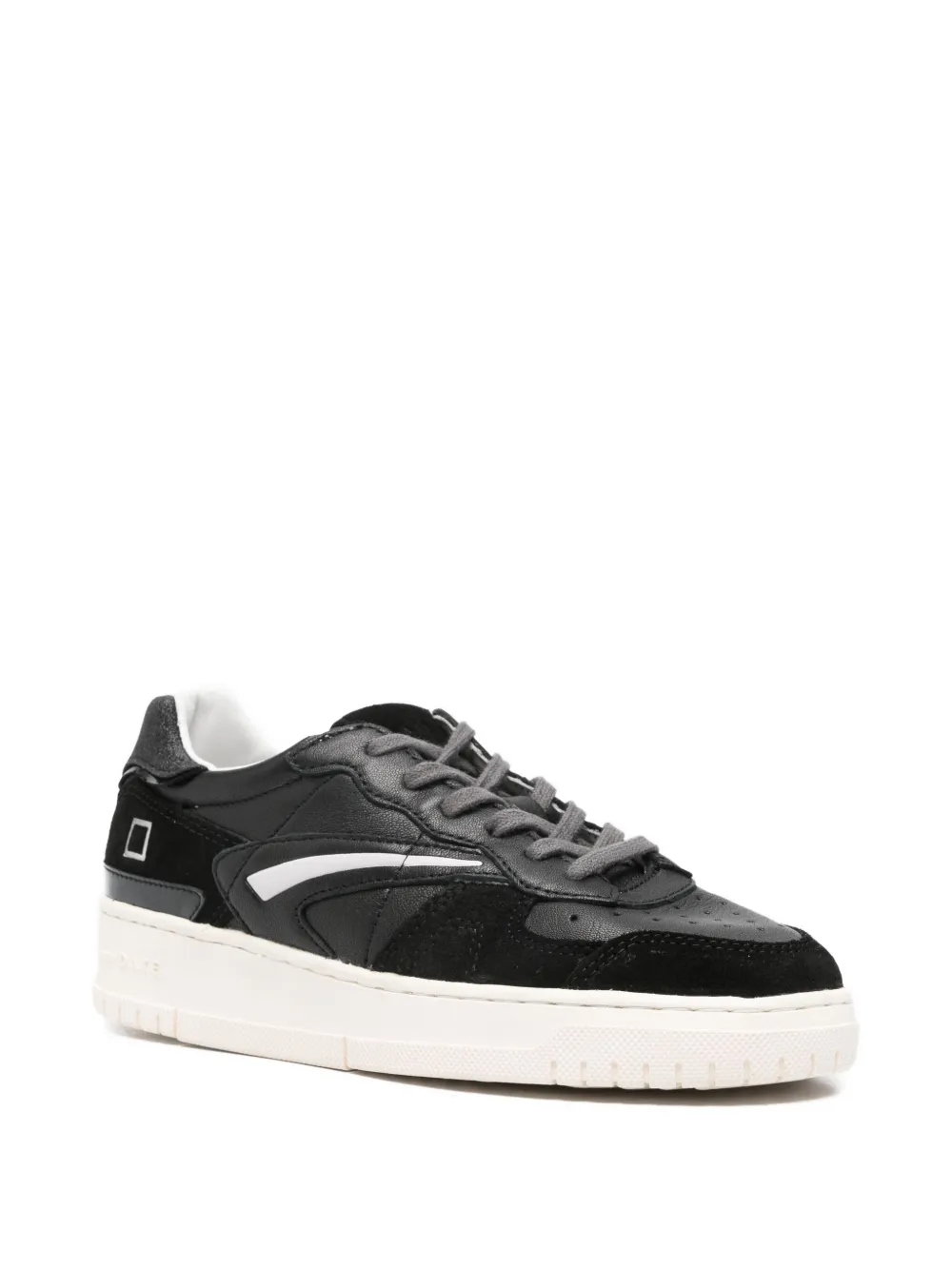 D.A.T.E. panelled sneakers - Zwart