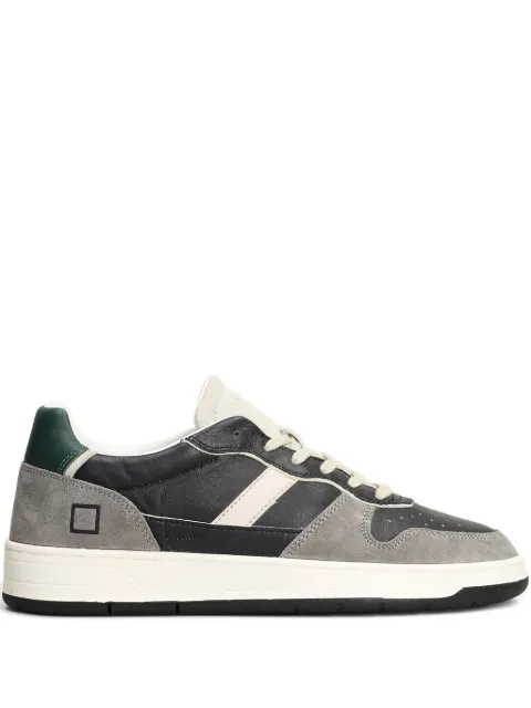 D.A.T.E. leather suede-panel sneakers