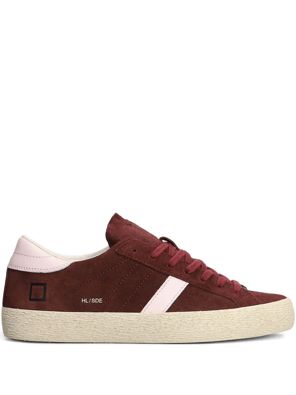 D.A.T.E. suede leather stripe sneakers Red