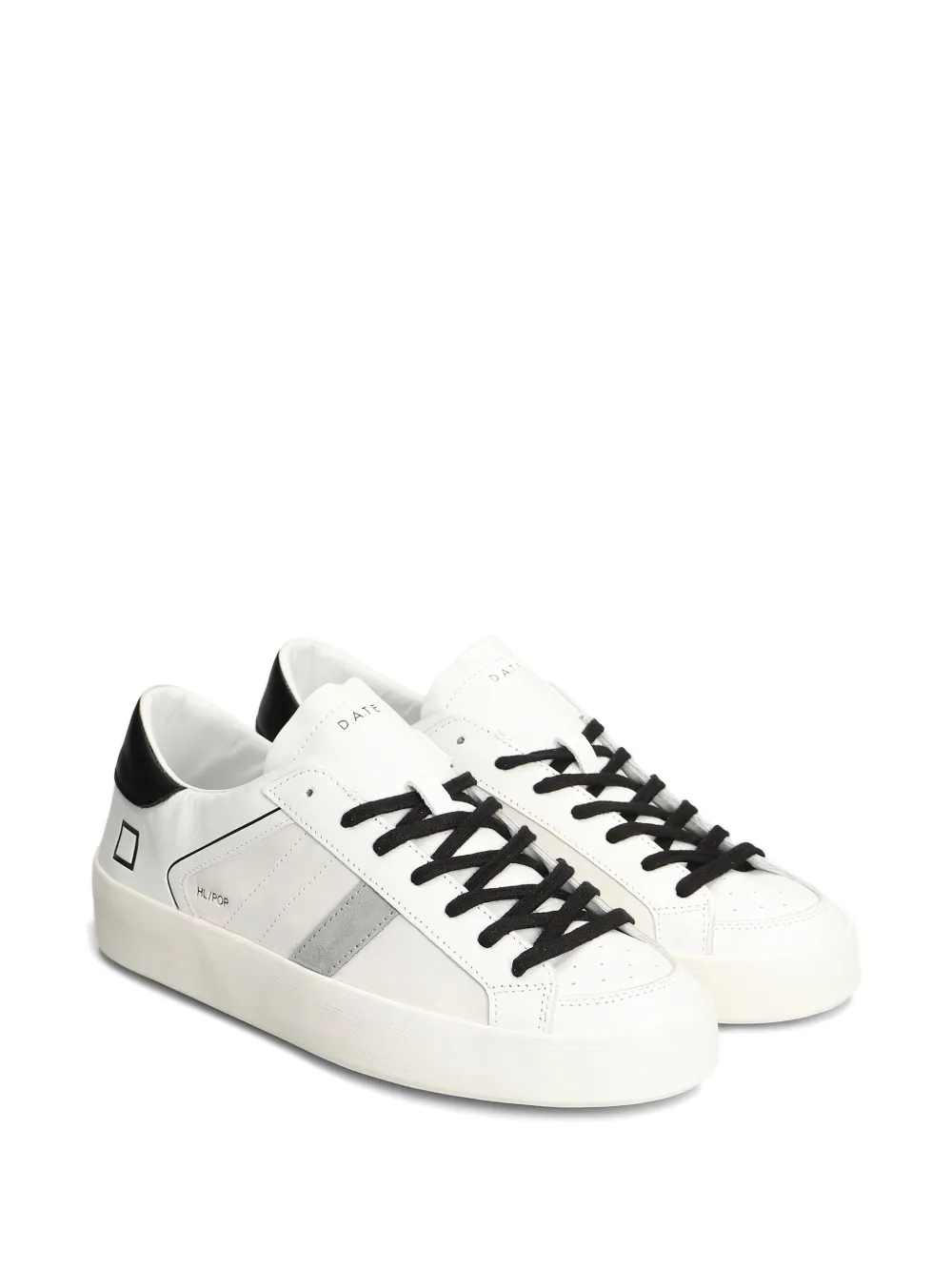 D.A.T.E. leather panelled sneakers White