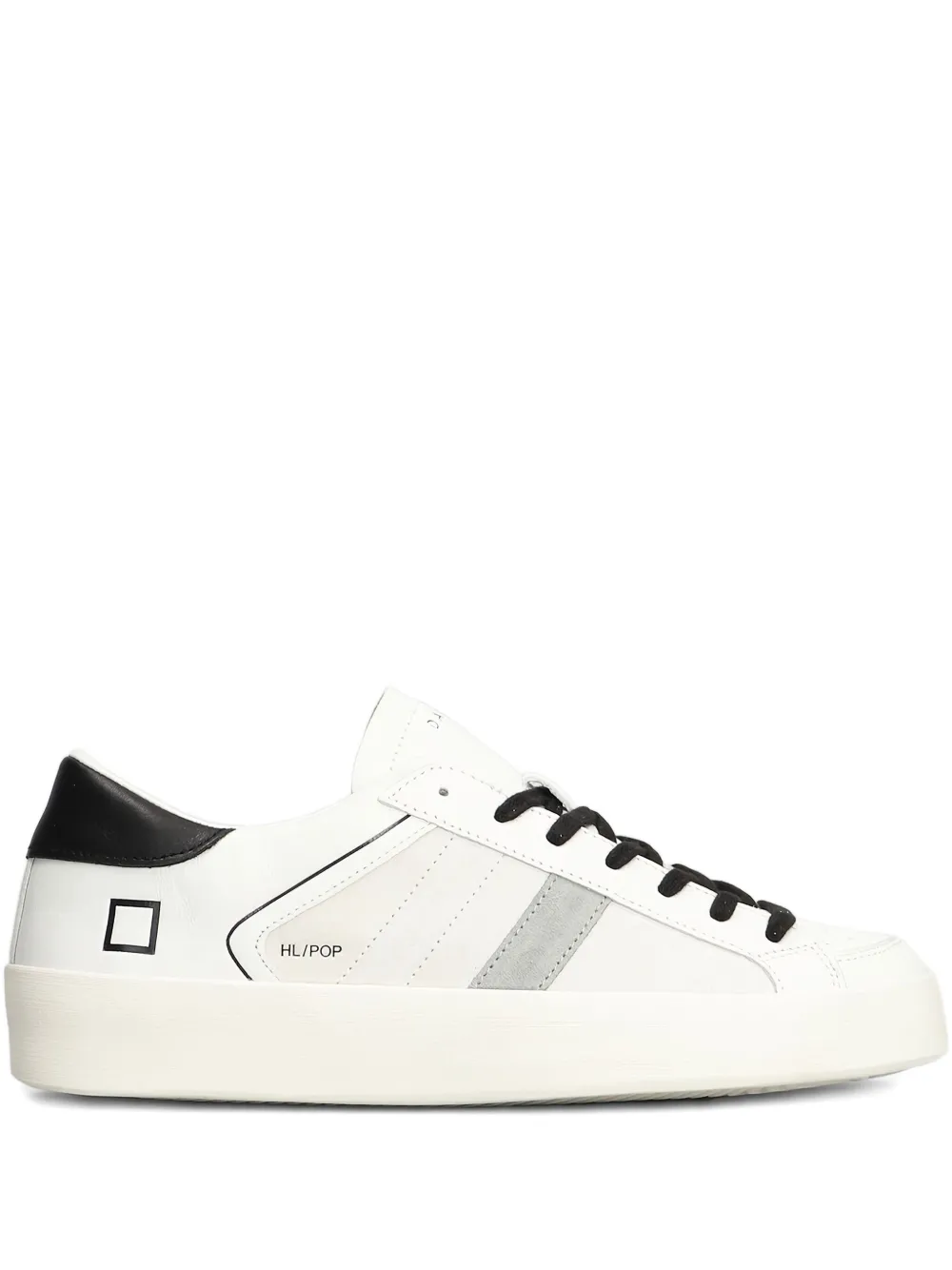 D.A.T.E. leather panelled sneakers White