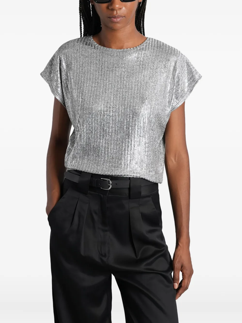 Iro Tarra Topwear In Grey Polyester In Gray