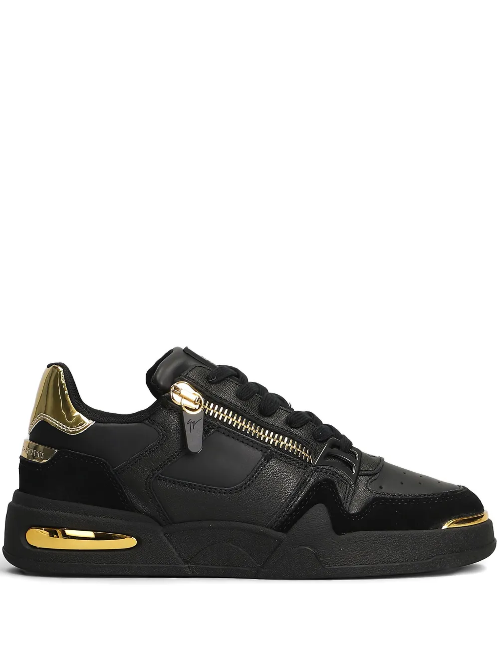 Giuseppe Zanotti zip-detail leather sneakers Black