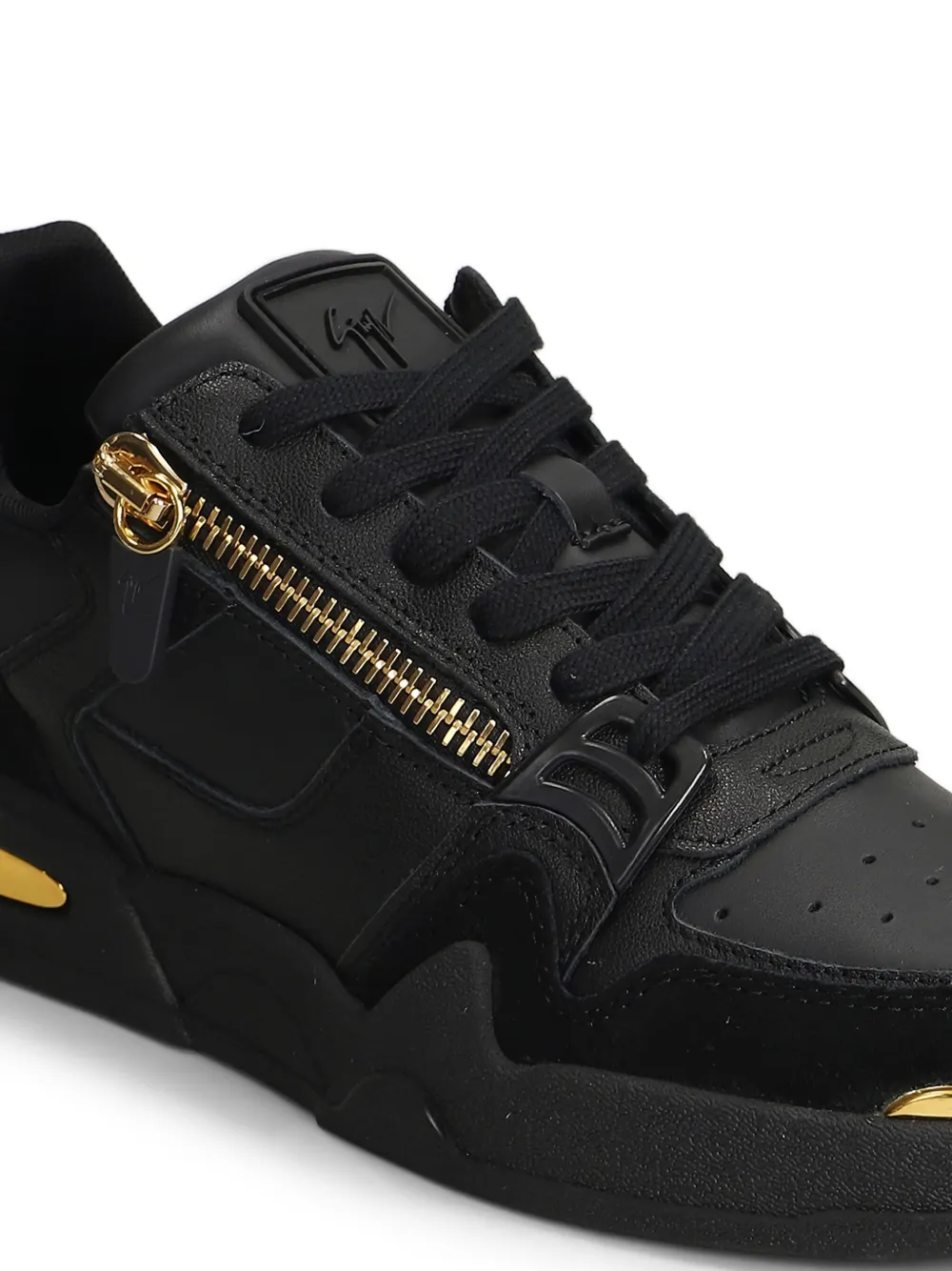 Giuseppe Zanotti Leren sneakers Zwart