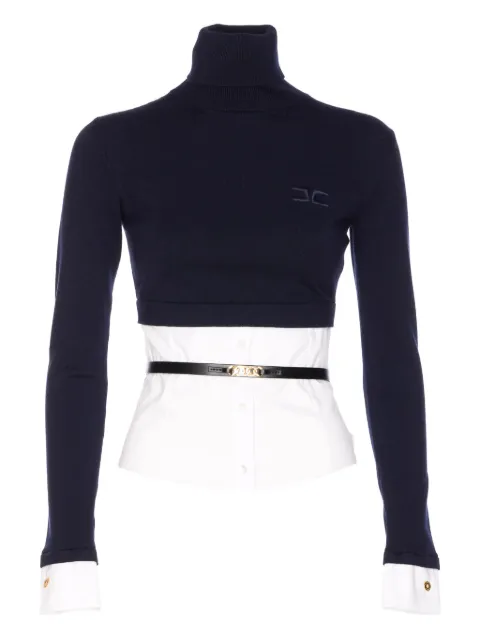 Elisabetta Franchi high-neck belted top