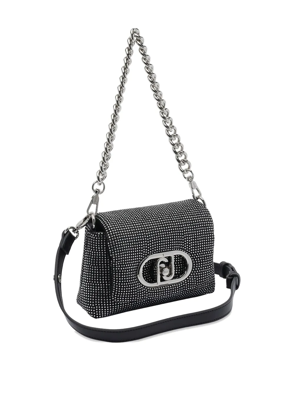 LIU JO push-lock chain mini bag | Black | Image 1