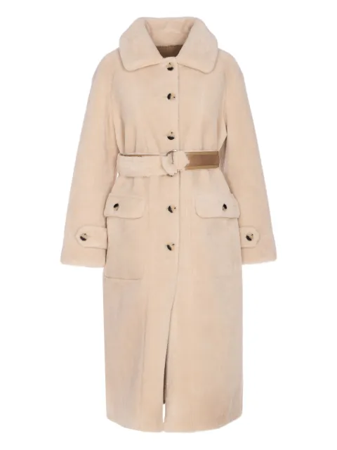 Urbancode faux-fur belted coat