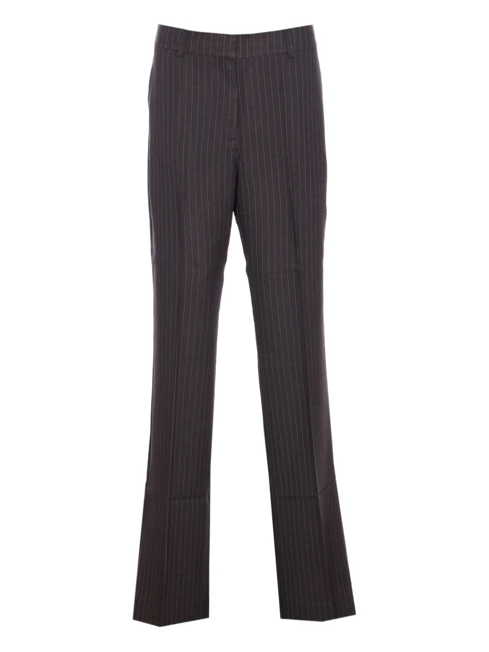 Essentiel Antwerp pinstripe zip trousers | Grey | Image 1