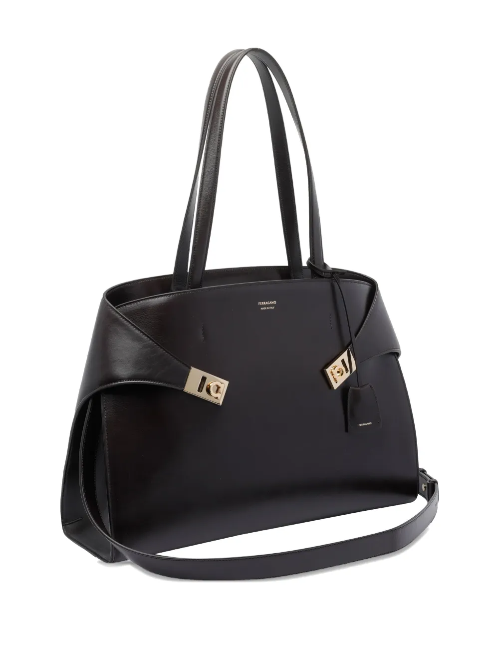 Ferragamo Hug clasp-detail leather tote bag | Image 2
