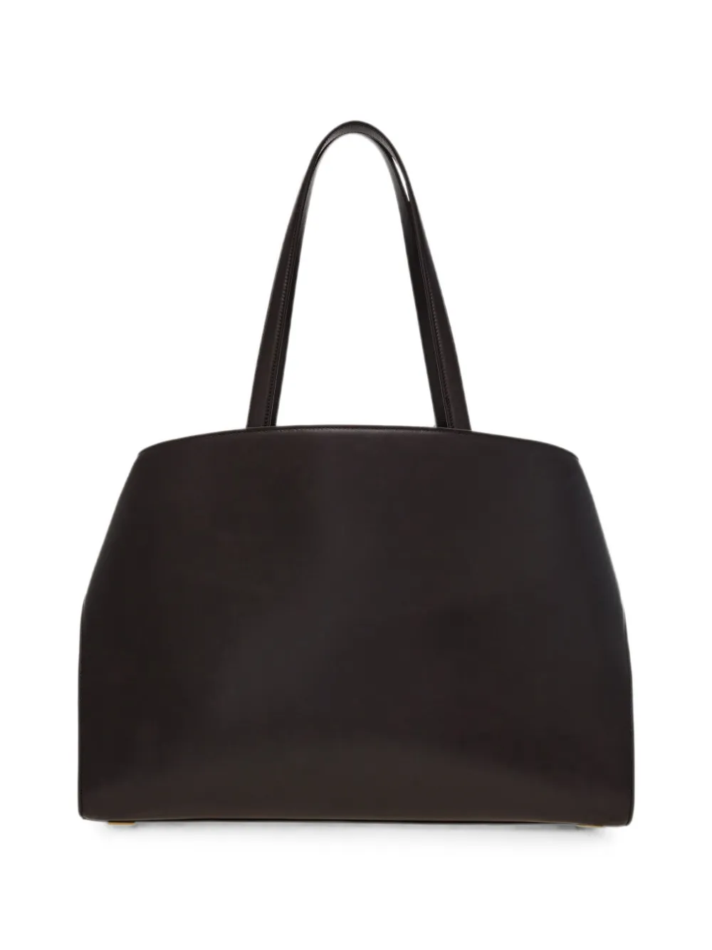 Ferragamo Hug leren shopper met gespdetail Bruin