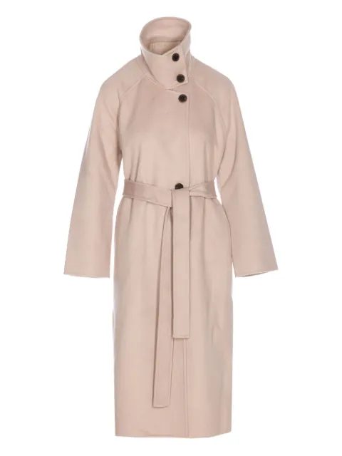 THE DYNAMIS STUDIO Paris belted classic-collar coat