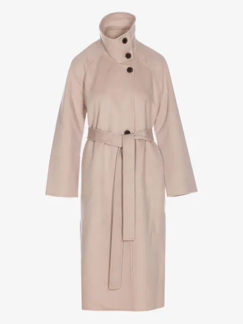 THE DYNAMIS STUDIO Paris belted classic-collar coat