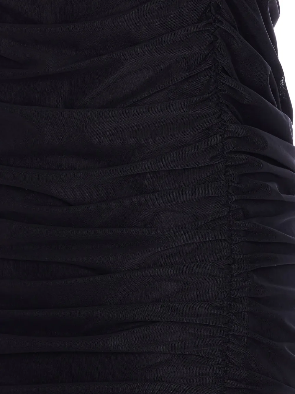 MAR DE MARGARITAS Corinna ruched midi skirt - Zwart