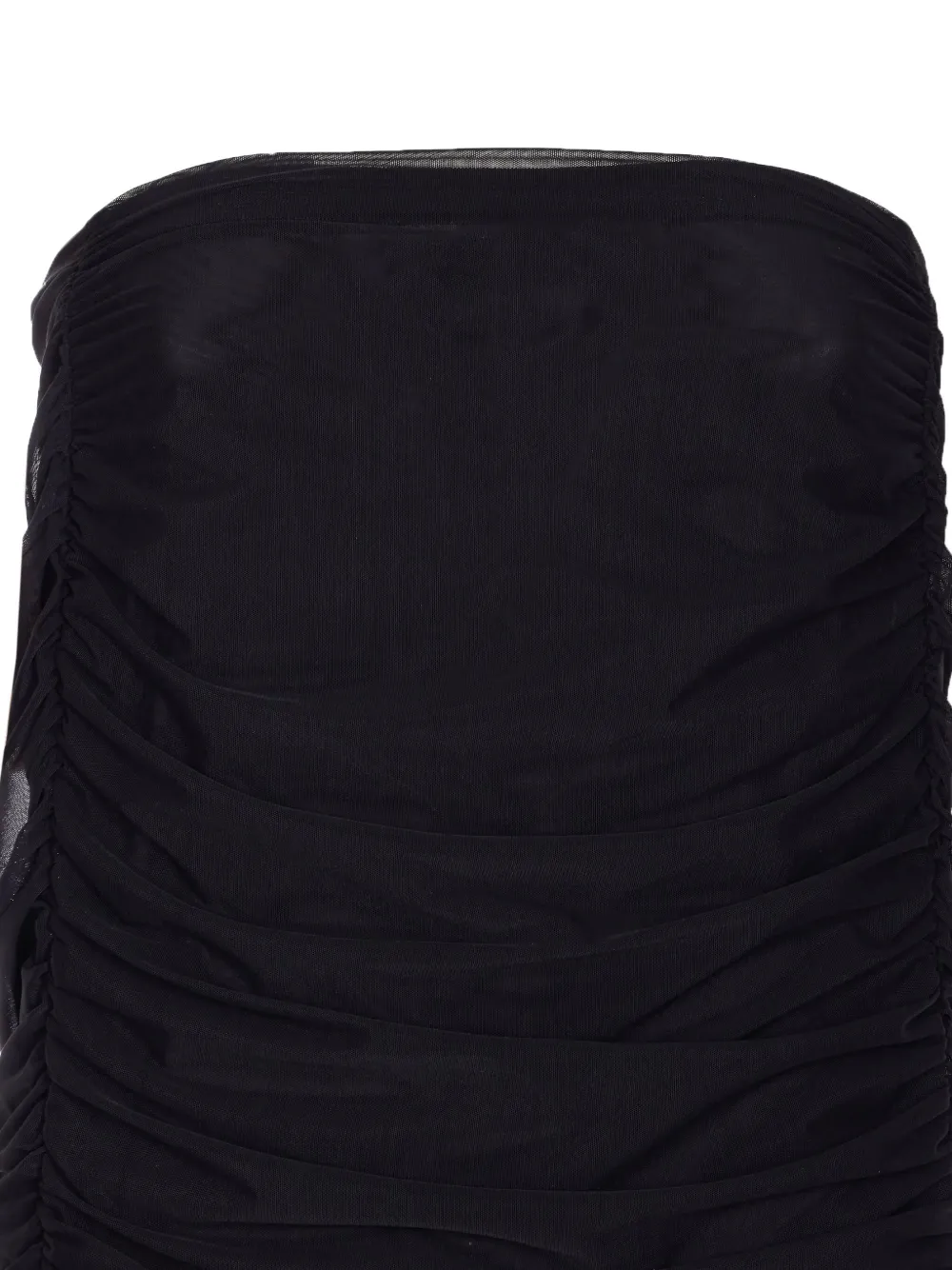Mar De Margaritas Corinna Ruched Midi Skirt In Black