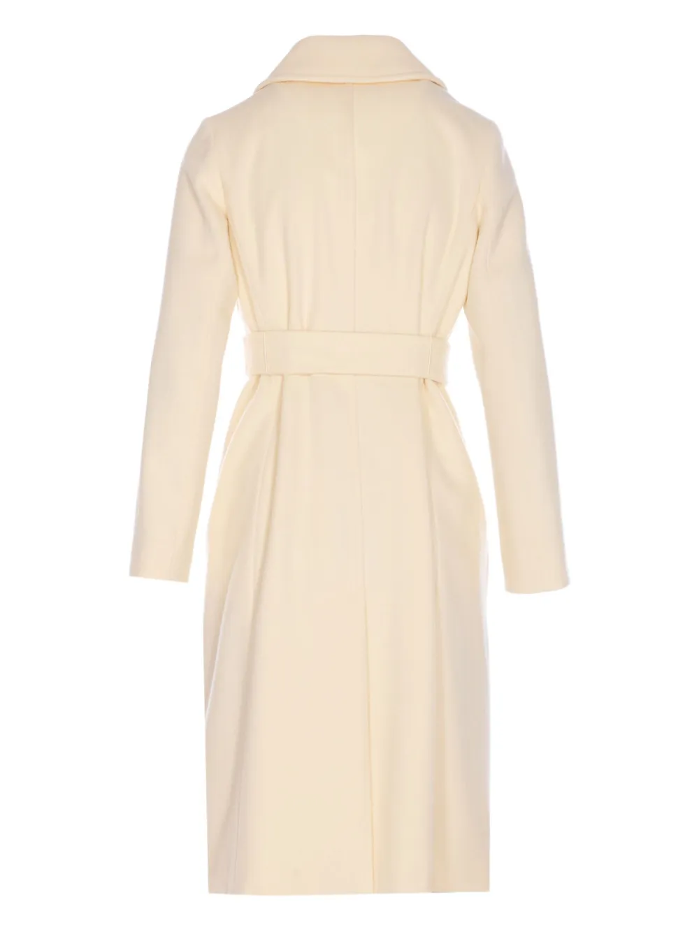 Max Mara Bcollag belted double-breasted coat - ホワイト Max Mara Bcollag belted double-breasted coat - ホワイト