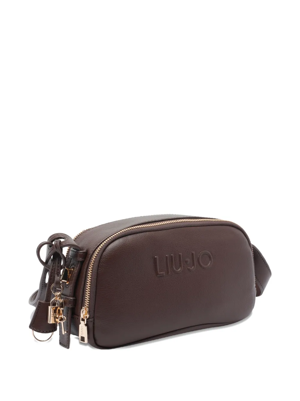 LIU JO medium logo-embossed zip-top shoulder bag | Image 2