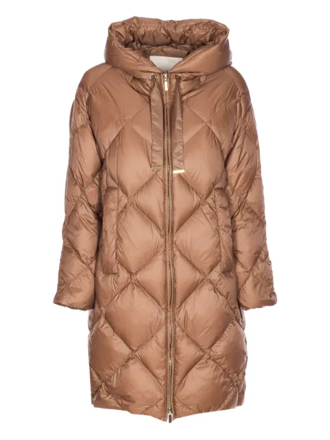'S Max Mara Trefe quilted hooded down jacket