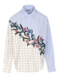 Essentiel Antwerp polka-dot embellished shirt - Blue