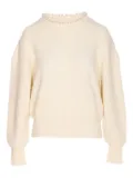 Essentiel Antwerp pearl-embellished jumper - White