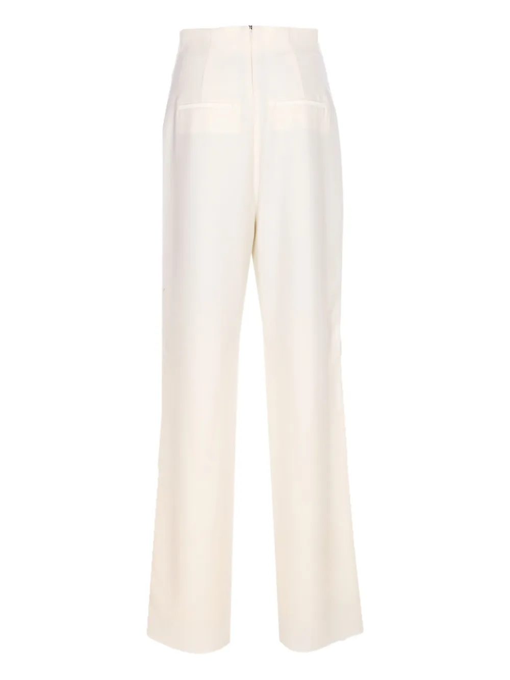 Max Mara Balta high-waist zip-fly trousers - Wit