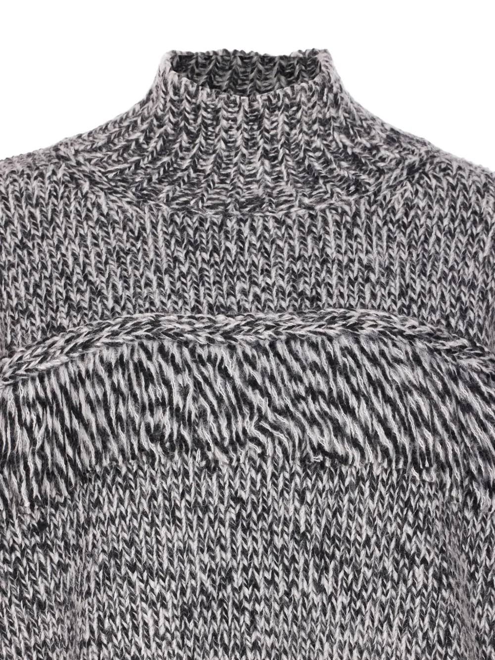 Essentiel Antwerp High-neck Fringe-detail Sweater In Black