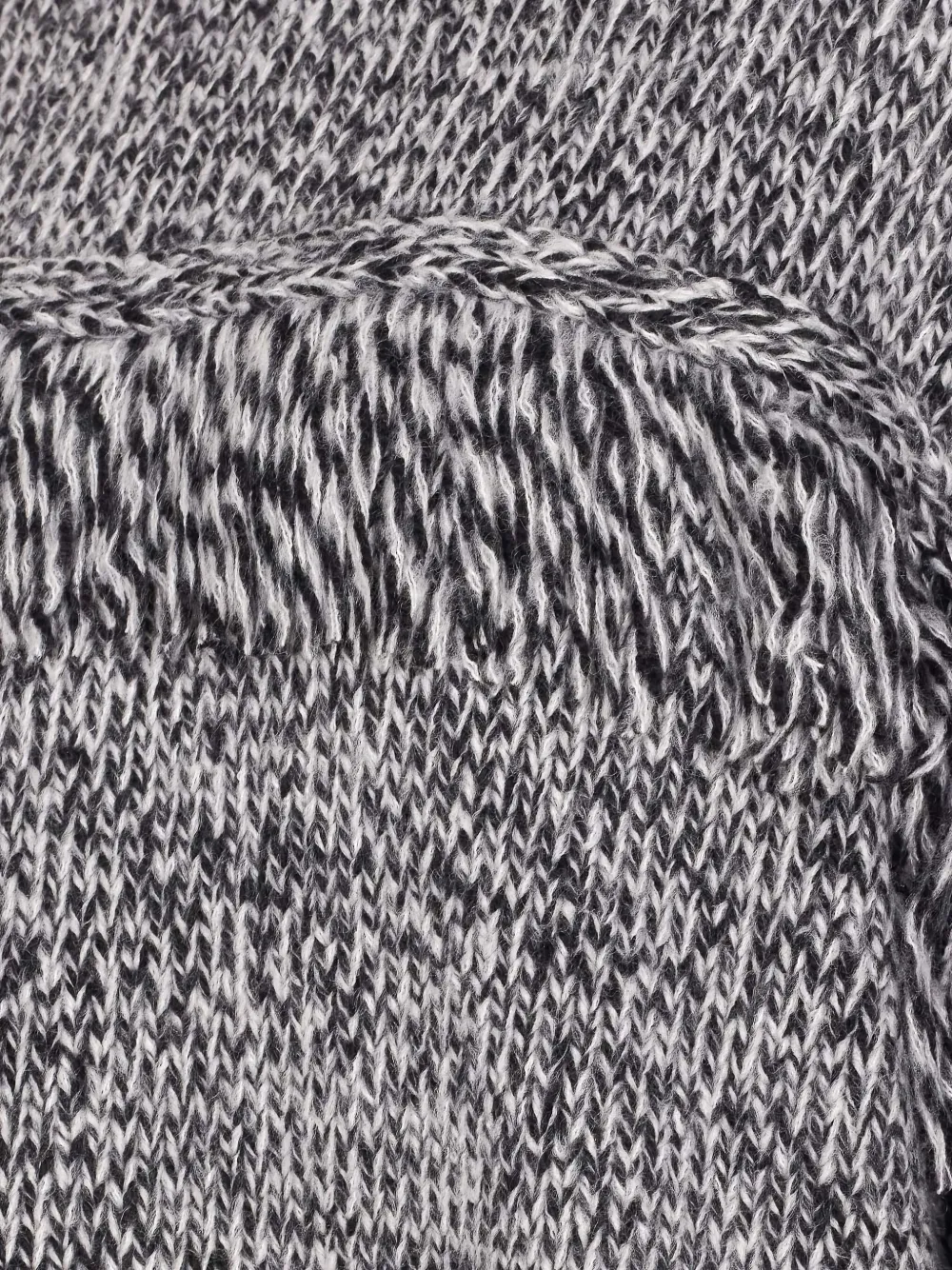 Essentiel Antwerp High-neck Fringe-detail Sweater In Black