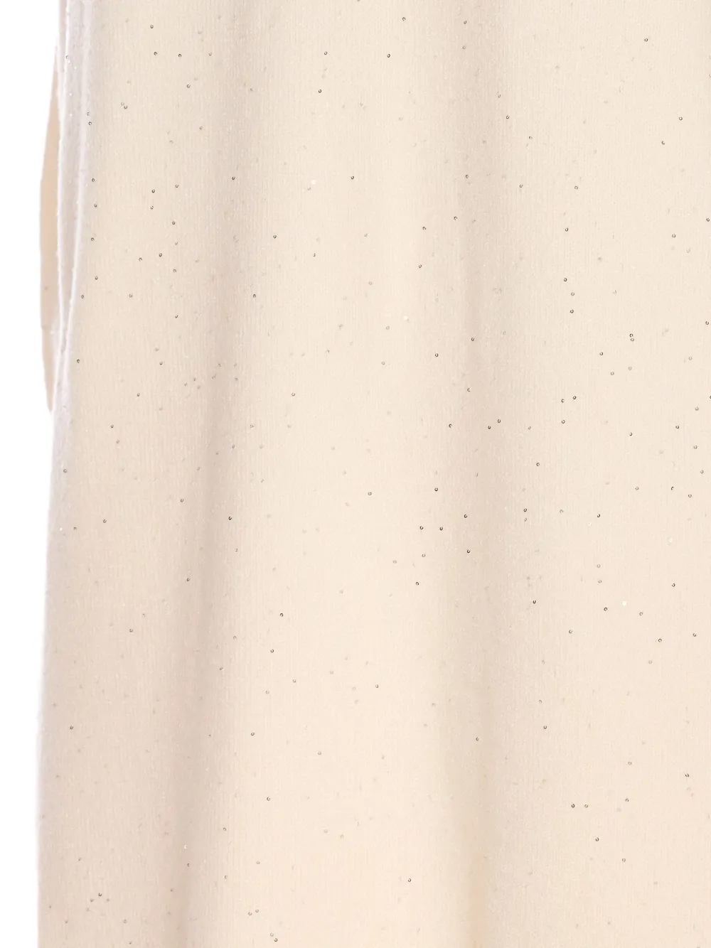 Liu •jo Turtleneck Long Sleeve Glitter Sequin Dress In Neutral