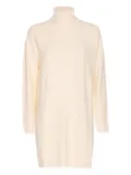 LIU JO high-neck sequin short dress - White