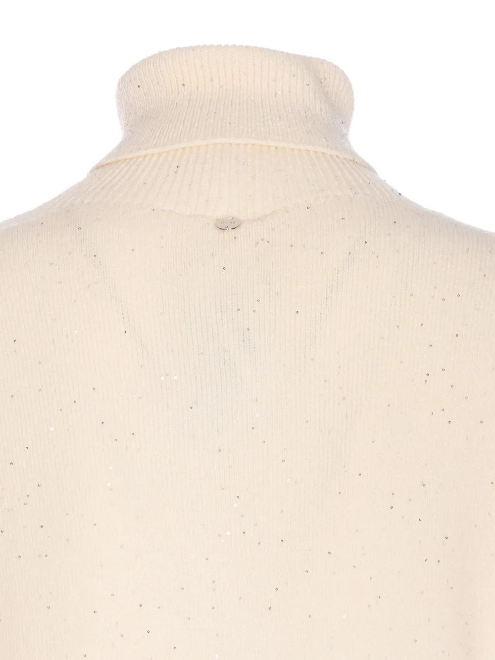 LIU JO Mini-jurk met hoge hals en pailletten Wit