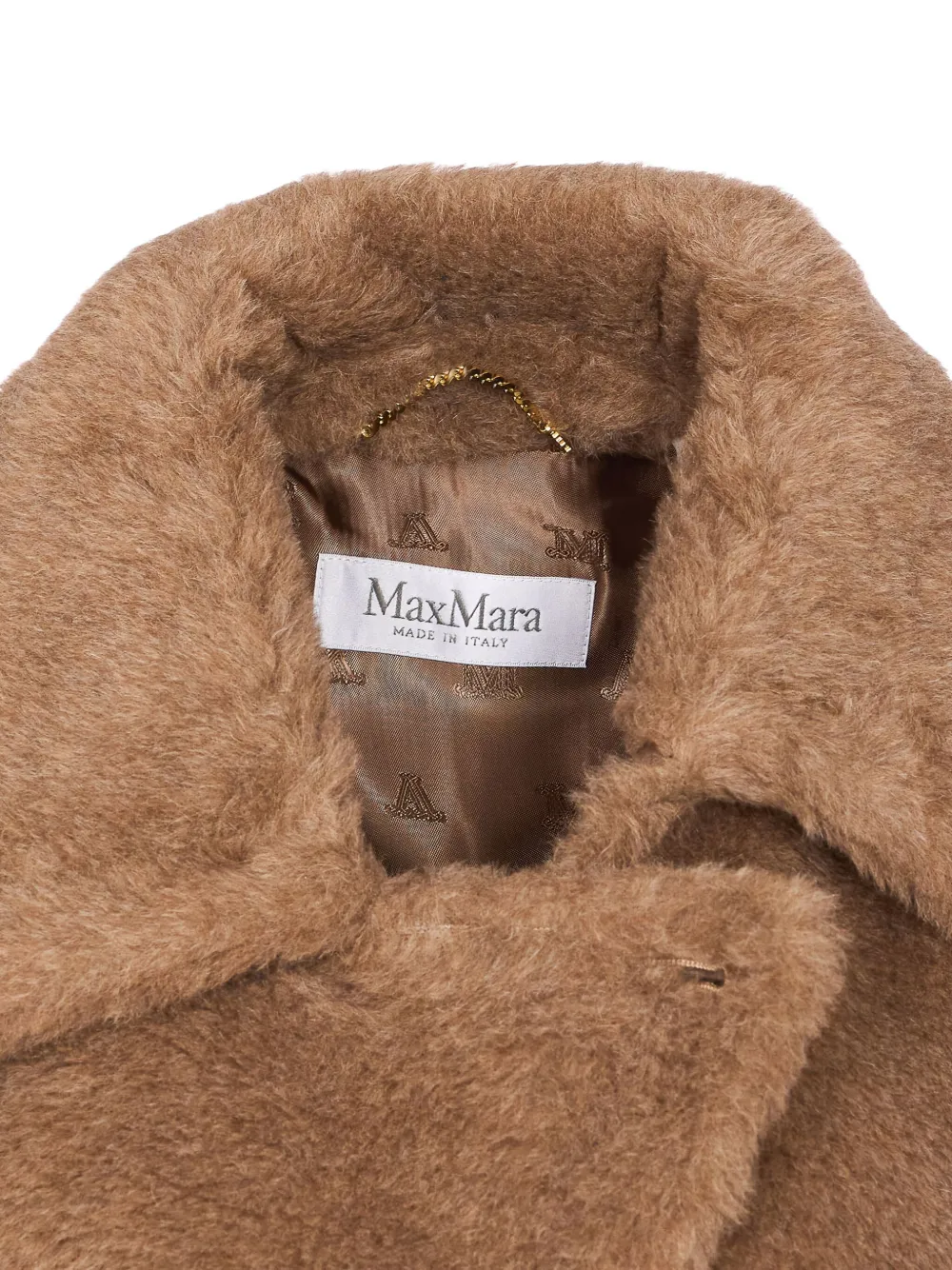 Max Mara Button-closure Reverse-detail Cape In Brown
