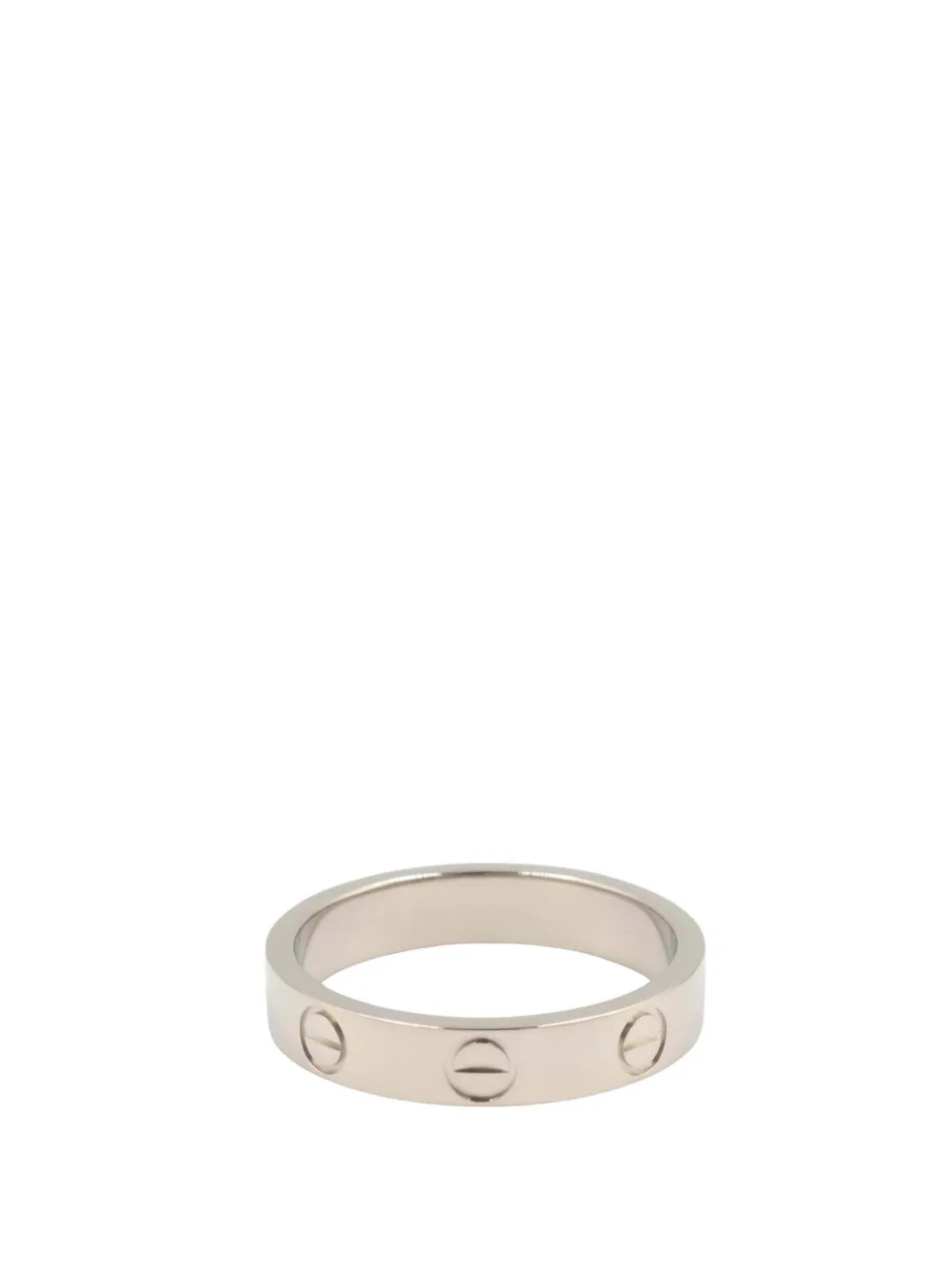 Cartier 2010-2020 18K White Gold Small Love ring - シルバートーン Cartier 2010-2020 18K White Gold Small Love ring - シルバートーン