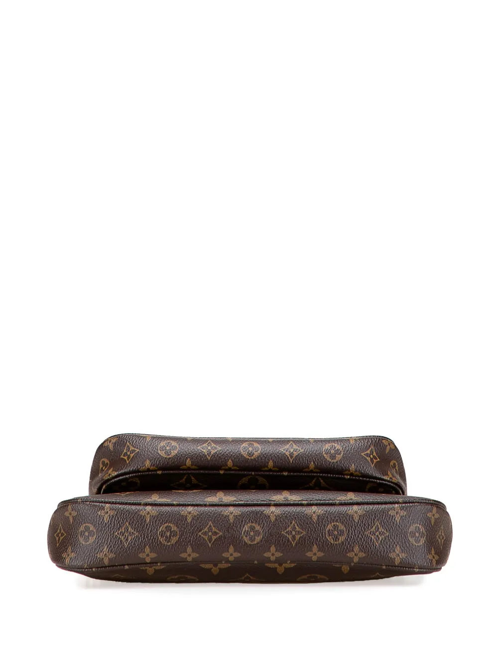 Pre-owned Louis Vuitton 2021-2025 Monogram Multi Pochette Accessoires Satchel In Brown