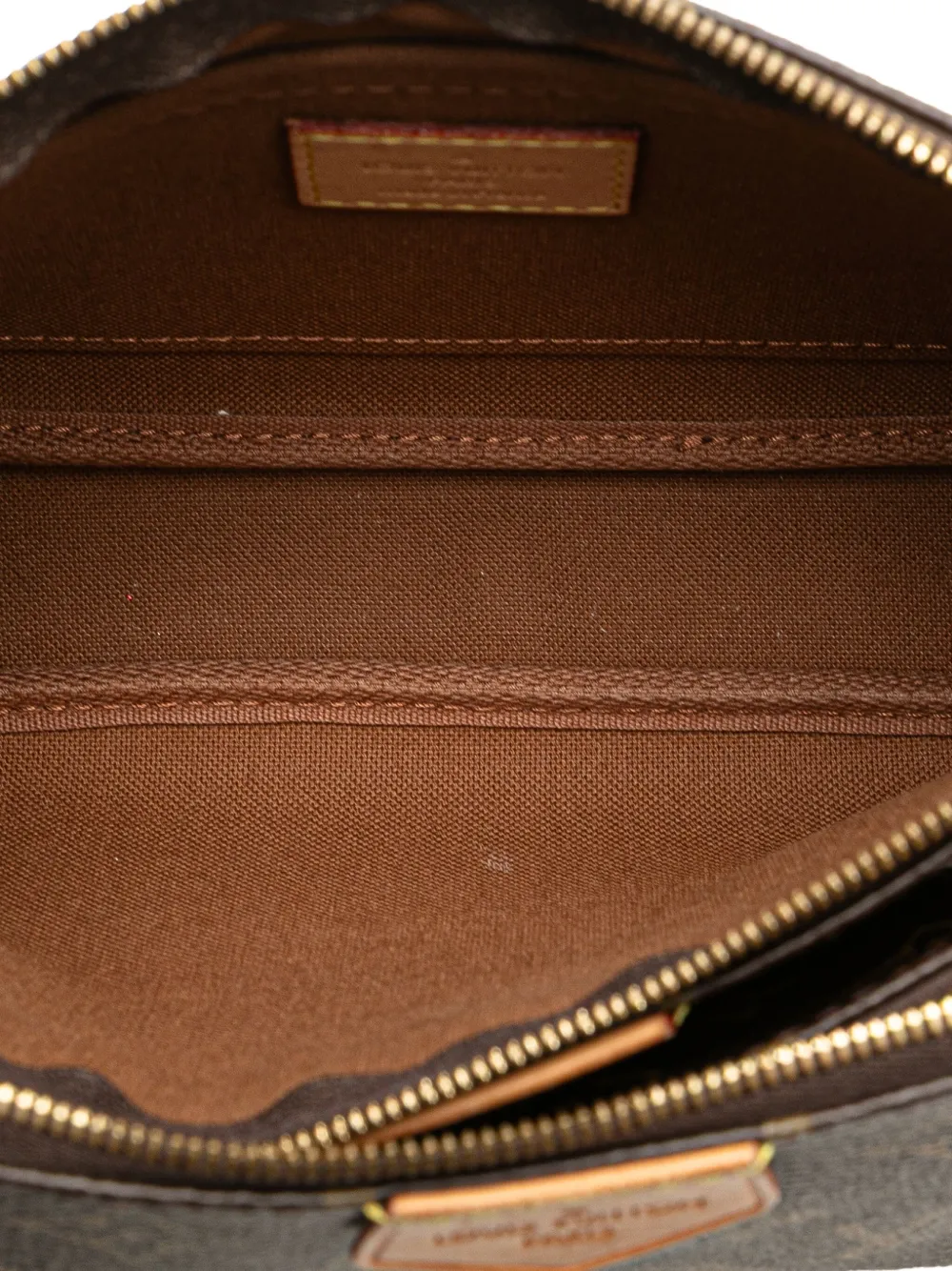 Pre-owned Louis Vuitton 2021-2025 Monogram Multi Pochette Accessoires Satchel In Brown