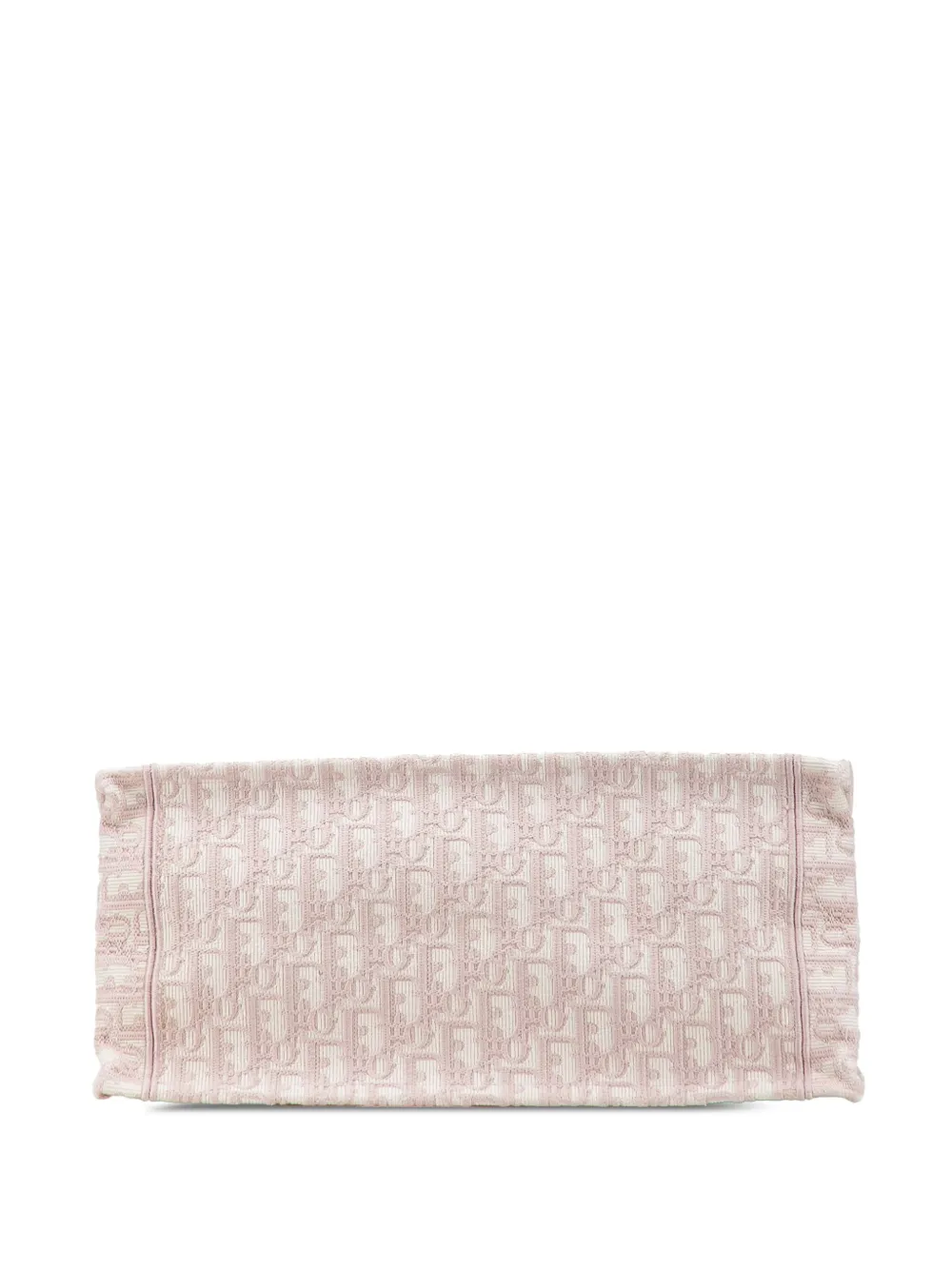 Pre-owned Dior 2021 Medium Oblique Embroidered Canvas Book Tote Bag In Pink