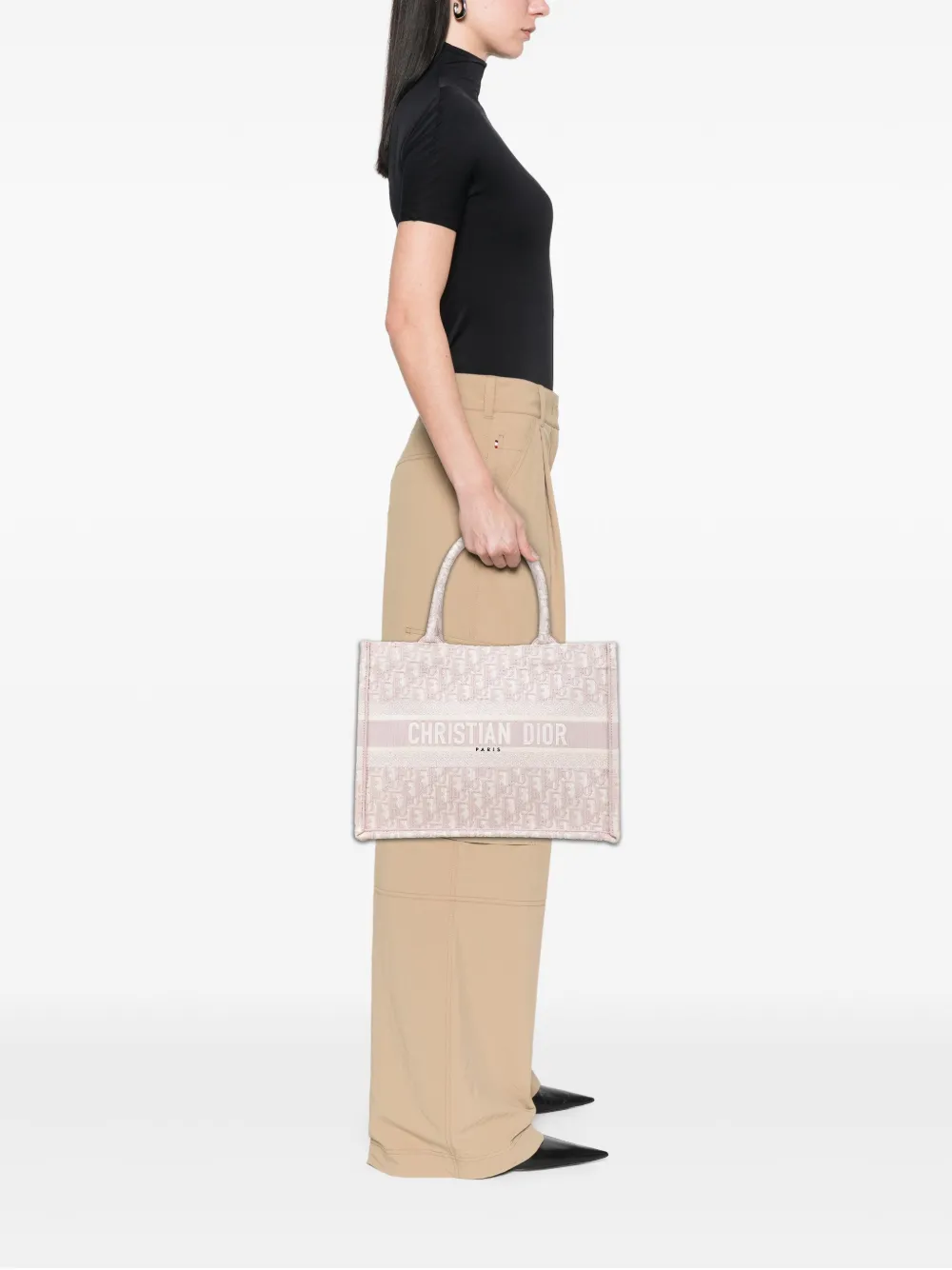 Christian Dior Pre-Owned 2021 Medium Oblique Embroidered Canvas Book tote bag | Pre-Owned | Image 2