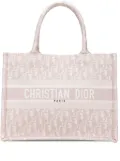 Christian Dior Pre-Owned 2021 Medium Oblique Embroidered Canvas Book tote bag - Pink