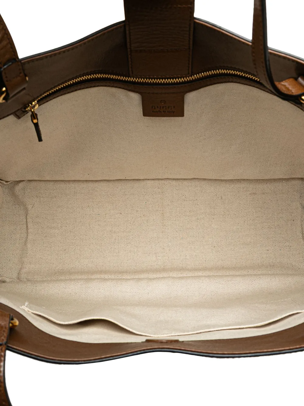 Pre-owned Gucci 2000-2015 Medium Leather Horsebit 1955 Tote Bag In Brown