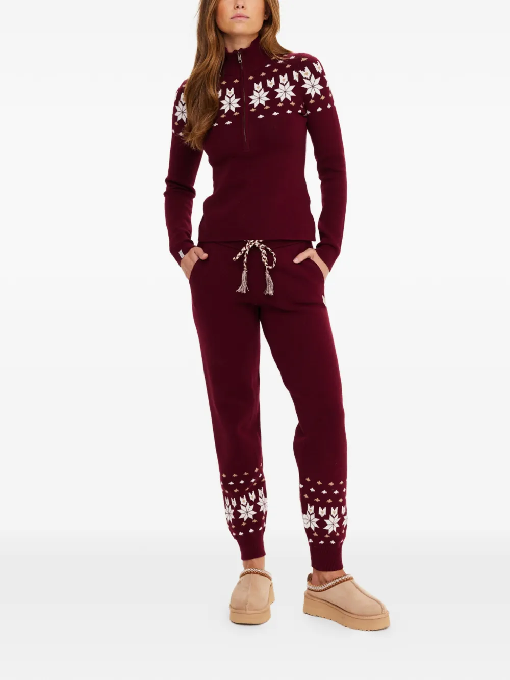 The Upside half-zip snowflake-motif sweater | Ski Tops | Image 2