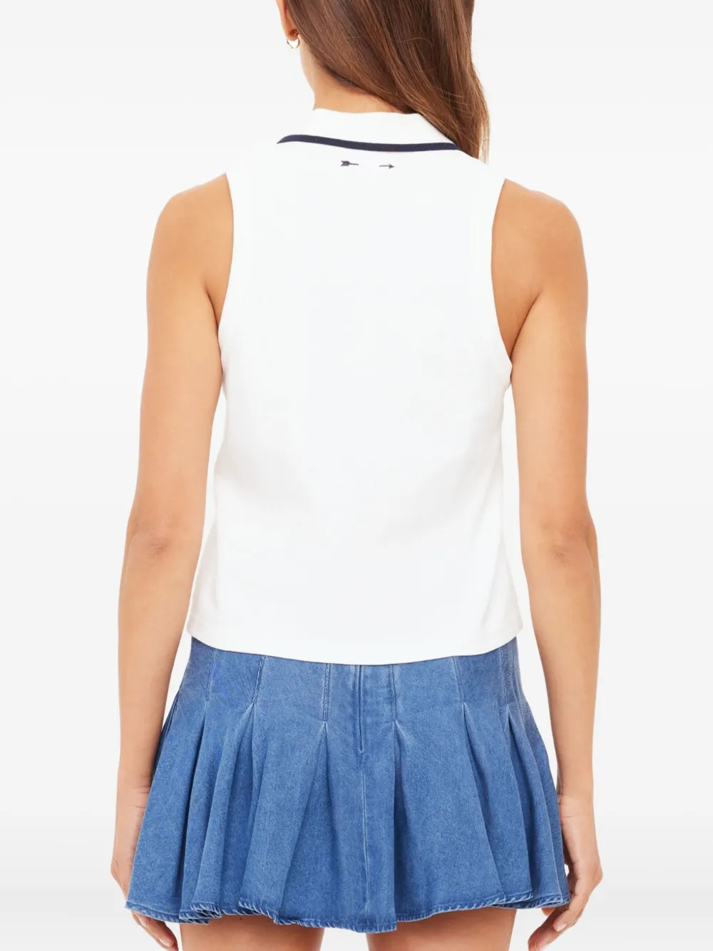 The Upside Henri poloshirt met kraag Wit