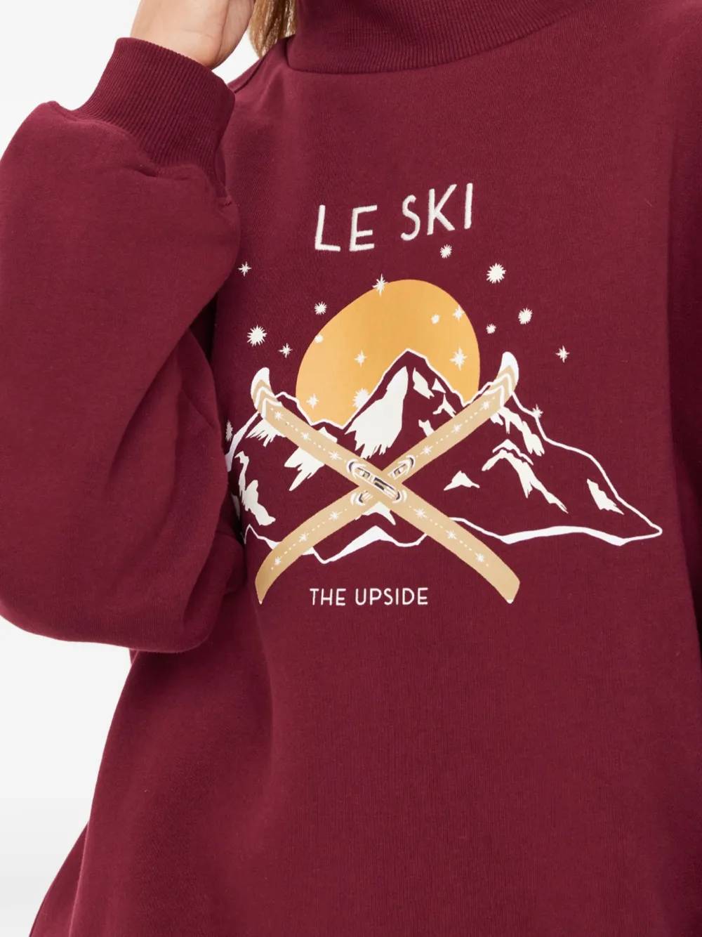 The Upside Clementine turtleneck ski top Rood