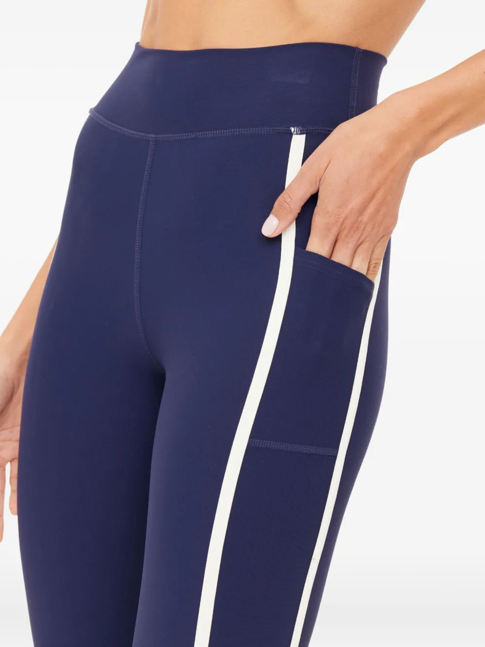 The Upside Samara Stripe Leggings In Blue